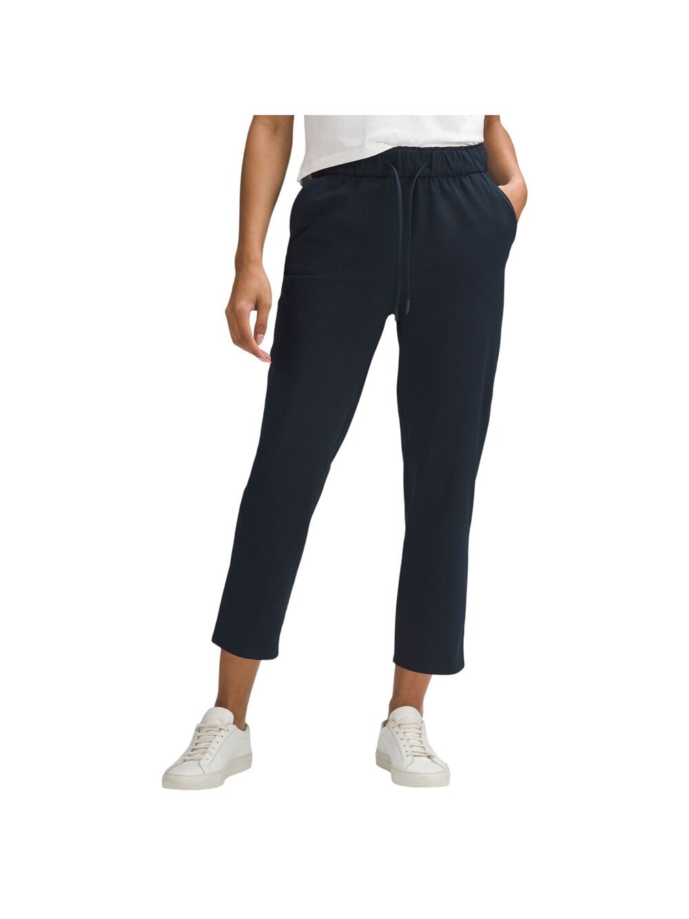 Lululemon Stretch Navy Blue High Rise Crop 23 Pants Size 2